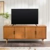 Cheap ⌛ Middlebrook Designs Middlebrook Mid-Century Modern Solid Wood TV Stand Walnut 🧨