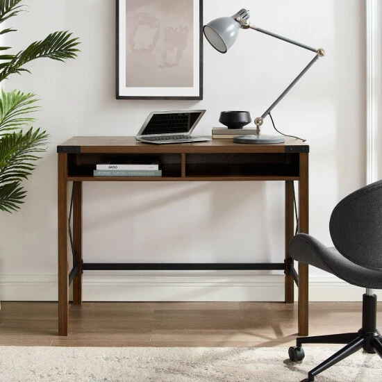 Hot Sale ๐ Middlebrook Designs Middlebrook 42-inch Metal X Farmhouse Desk Grey Wash ๐งจ 4 Hot Sale ๐ Middlebrook Designs Middlebrook 42-inch Metal X Farmhouse Desk Grey Wash ๐งจ - Image 2