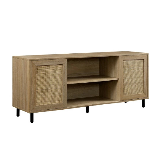 Wholesale ๐ Middlebrook Designs Boho Rattan-Door TV Stand Coastal Oak ๐ฅ 8 Wholesale ๐ Middlebrook Designs Boho Rattan-Door TV Stand Coastal Oak ๐ฅ - Image 6