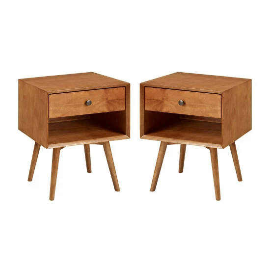 Discount ✨ Middlebrook Designs Middlebrook Mid-Century Solid Wood 1-Drawer Nightstand, Set Of 2 Black 👍 10 Discount ✨ Middlebrook Designs Middlebrook Mid-Century Solid Wood 1-Drawer Nightstand, Set Of 2 Black 👍 - Image 8
