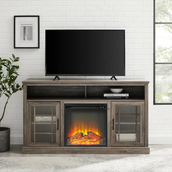 Cheap โ Middlebrook Designs Middlebrook 58-inch Glass Door Fireplace TV Console Dark Walnut ๐ 3 Cheap โ Middlebrook Designs Middlebrook 58-inch Glass Door Fireplace TV Console Dark Walnut ๐