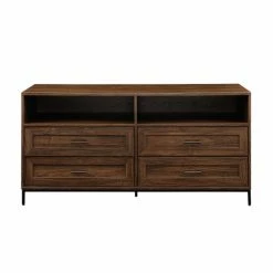 Discount ✔️ Middlebrook Designs Middlebrook 56-inch Modern 4-Drawer TV Console Dark Walnut 👍 -Middlebrook Sales unnamed file 2653
