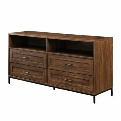 Discount ✔️ Middlebrook Designs Middlebrook 56-inch Modern 4-Drawer TV Console Dark Walnut 👍 -Middlebrook Sales unnamed file 2655