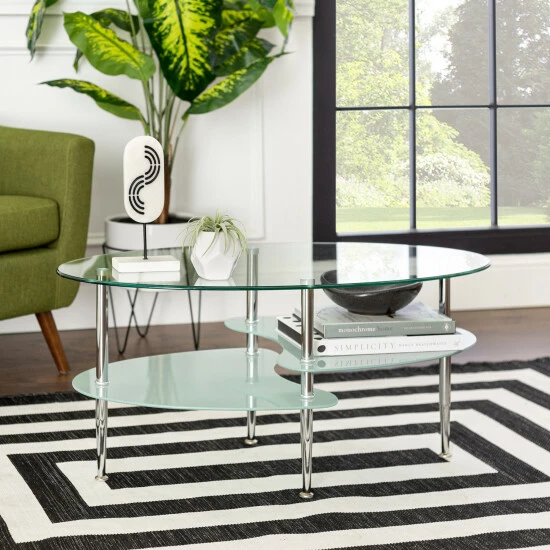 New ๐คฉ Middlebrook Designs Middlebrook Toston Modern Frosted Glass 38" Coffee Table ๐งจ 5 New ๐คฉ Middlebrook Designs Middlebrook Toston Modern Frosted Glass 38" Coffee Table ๐งจ - Image 3