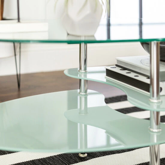 New ๐คฉ Middlebrook Designs Middlebrook Toston Modern Frosted Glass 38" Coffee Table ๐งจ 7 New ๐คฉ Middlebrook Designs Middlebrook Toston Modern Frosted Glass 38" Coffee Table ๐งจ - Image 5