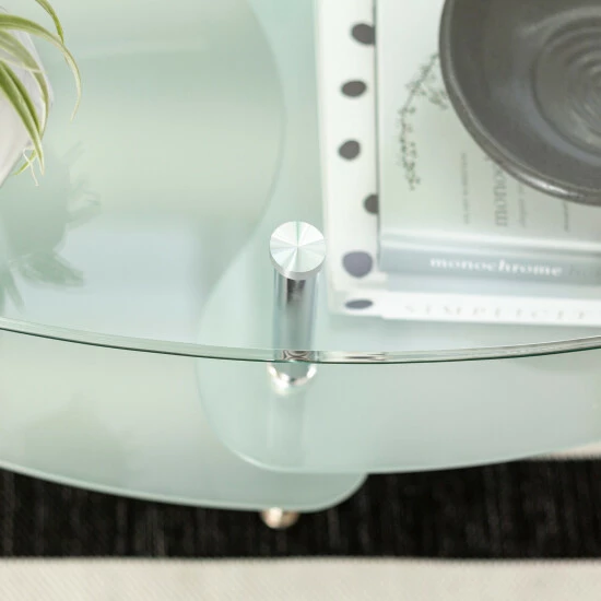 New ๐คฉ Middlebrook Designs Middlebrook Toston Modern Frosted Glass 38" Coffee Table ๐งจ 8 New ๐คฉ Middlebrook Designs Middlebrook Toston Modern Frosted Glass 38" Coffee Table ๐งจ - Image 6
