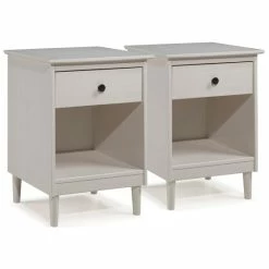 Cheapest 😍 Middlebrook Designs Middlebrook Bullrushes 1-Drawer Solid Wood Nightstand, Set Of 2 😀