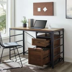 Brand new 🔥 Middlebrook Designs Middlebrook 48-Inch Angle Iron Desk & Filing Cabinet Dark Walnut 👏 -Middlebrook Sales unnamed file 2715