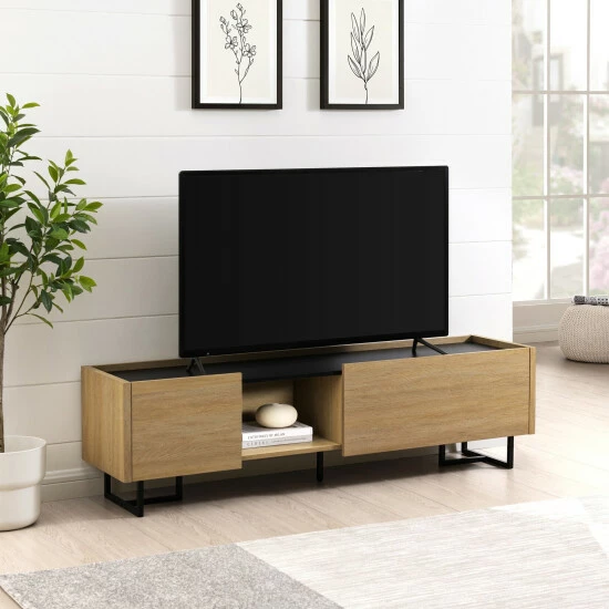 Outlet ๐ฅ Middlebrook Designs Middlebrook Contemporary Low-Profile TV Stand Dark Walnut ๐ 4 Outlet ๐ฅ Middlebrook Designs Middlebrook Contemporary Low-Profile TV Stand Dark Walnut ๐ - Image 2