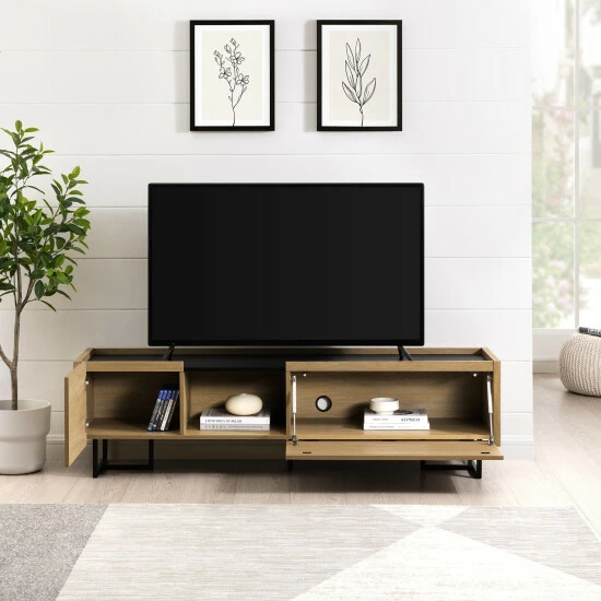 Outlet ๐ฅ Middlebrook Designs Middlebrook Contemporary Low-Profile TV Stand Dark Walnut ๐ 5 Outlet ๐ฅ Middlebrook Designs Middlebrook Contemporary Low-Profile TV Stand Dark Walnut ๐ - Image 3