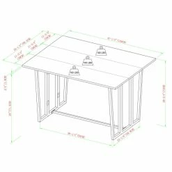Brand new 👏 Middlebrook Designs Middlebrook Modern Adjustable Drop-Leaf Dining Table Light Ash/black 🛒 -Middlebrook Sales unnamed file 2767