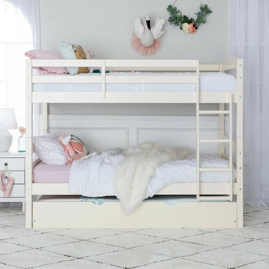 Cheapest ๐ Middlebrook Designs Middlebrook Solid Wood Twin Size Bunk Bed With Trundle Off White โ๏ธ 4 Cheapest ๐ Middlebrook Designs Middlebrook Solid Wood Twin Size Bunk Bed With Trundle Off White โ๏ธ - Image 2