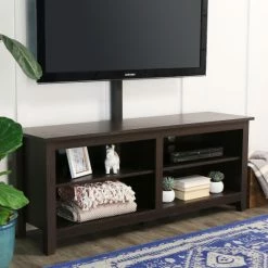 Alternative view of Promo 😍 Middlebrook Designs Middlebrook 58-inch TV Console With TV Mount - Espresso 😉