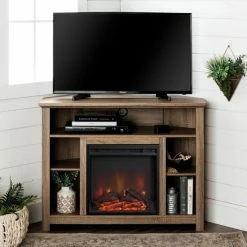 Alternative view of Cheap 😉 Middlebrook Designs Middlebrook 44-inch Corner Fireplace TV Stand Console - Driftwood 💯