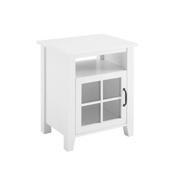 Best Sale ๐ Middlebrook Designs Middlebrook Windowpane-Glass Door Side Table Solid White ๐ 8 Best Sale ๐ Middlebrook Designs Middlebrook Windowpane-Glass Door Side Table Solid White ๐ - Image 6