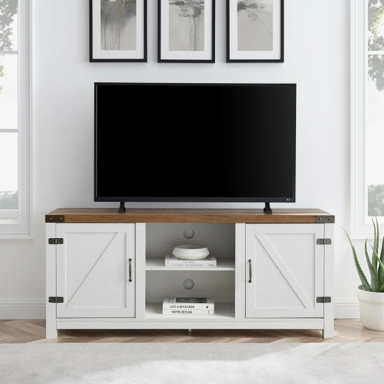 Promo 😍 Middlebrook Designs Middlebrook Firebranch 58-inch Barn Door TV Console Barnwood 🌟 3 Promo 😍 Middlebrook Designs Middlebrook Firebranch 58-inch Barn Door TV Console Barnwood 🌟