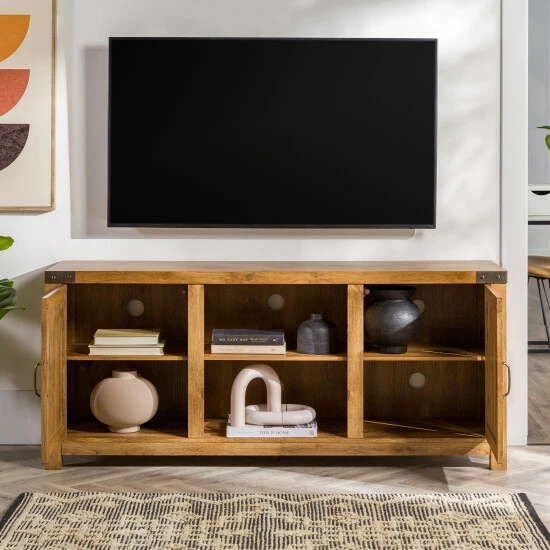 Promo 😍 Middlebrook Designs Middlebrook Firebranch 58-inch Barn Door TV Console Barnwood 🌟 5 Promo 😍 Middlebrook Designs Middlebrook Firebranch 58-inch Barn Door TV Console Barnwood 🌟 - Image 3