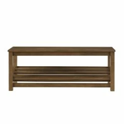 Promo 🎁 Middlebrook Designs Middlebrook 48-inch Slatted Shelf Bench 😀 -Middlebrook Sales unnamed file 2895
