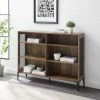 Discount 🌟 Middlebrook Designs 52-inch Mesh Side Panel Bookshelf Rustic Oak 🔔
