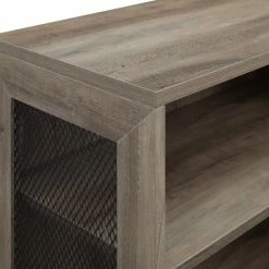 Discount 🌟 Middlebrook Designs 52-inch Mesh Side Panel Bookshelf Rustic Oak 🔔 -Middlebrook Sales unnamed file 2904