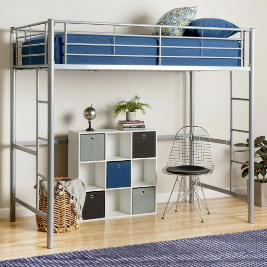 Deals โ Middlebrook Designs Middlebrook Abner Silver Metal Deluxe Twin Loft Bed ๐ฏ 4 Deals โ Middlebrook Designs Middlebrook Abner Silver Metal Deluxe Twin Loft Bed ๐ฏ - Image 2