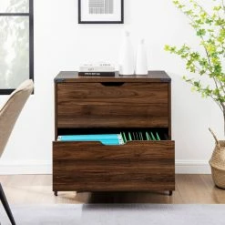 Budget 👏 Middlebrook Designs 2-Drawer Filing Cabinet Dark Walnut ✔️ -Middlebrook Sales unnamed file 3037