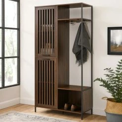 Deals ✨ Middlebrook Designs 72-Inch Slat Door Hall Tree Dark Walnut 🔔 -Middlebrook Sales unnamed file 3044