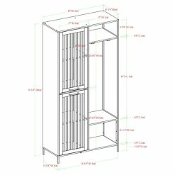 Deals ✨ Middlebrook Designs 72-Inch Slat Door Hall Tree Dark Walnut 🔔 -Middlebrook Sales unnamed file 3049