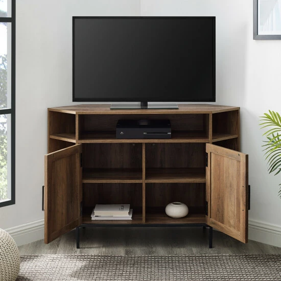 Top 10 ✔️ Middlebrook Designs Rustic 48-inch Corner TV Stand Console Rustic Oak ⭐ 5 Top 10 ✔️ Middlebrook Designs Rustic 48-inch Corner TV Stand Console Rustic Oak ⭐ - Image 3