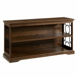 New 🔔 Middlebrook Designs Middlebrook 52-Inch Metal Accent Lateral Bookshelf Dark Walnut 🧨 -Middlebrook Sales unnamed file 3133