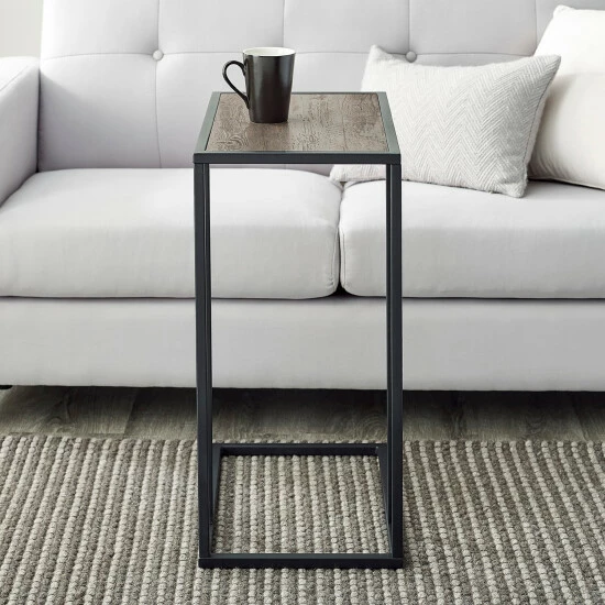 Best Pirce 😀 Middlebrook Designs Middlebrook 20-inch Urban Industrial Asymmetrical C Side Table Grey Wash 😉 4 Best Pirce 😀 Middlebrook Designs Middlebrook 20-inch Urban Industrial Asymmetrical C Side Table Grey Wash 😉 - Image 2