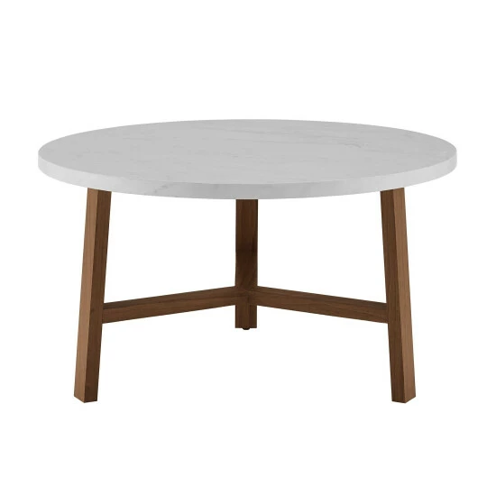 Deals ๐ Middlebrook Designs Middlebrook 30-inch Round Faux Marble Top Coffee Table Pecan ๐ 7 Deals ๐ Middlebrook Designs Middlebrook 30-inch Round Faux Marble Top Coffee Table Pecan ๐ - Image 5