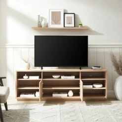New ✨ Middlebrook Designs Transitional Storage TV Stand Coastal Oak 🌟 -Middlebrook Sales unnamed file 3220