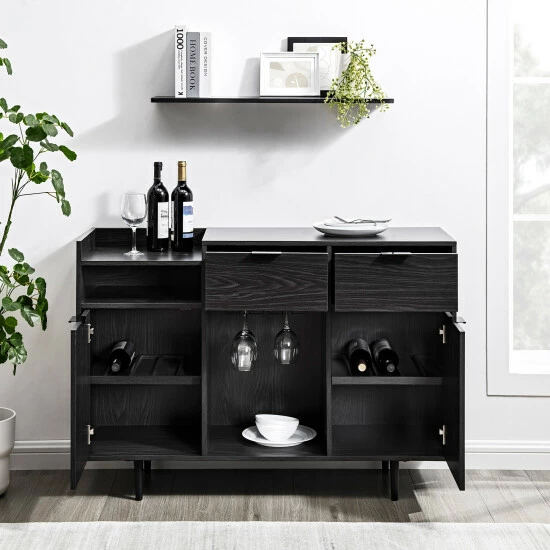 Discount โ Middlebrook Designs Middlebrook Modern Bar Cabinet With Bottle And Stemware Storage Birch ๐ 6 Discount โ Middlebrook Designs Middlebrook Modern Bar Cabinet With Bottle And Stemware Storage Birch ๐ - Image 4