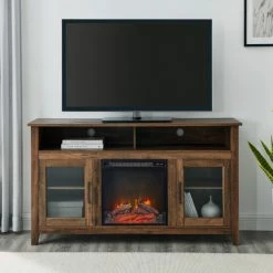 Top 10 ๐ Middlebrook Designs MIddlebrook 58-inch Highboy 2-Door Fireplace TV Console - Rustic Oak โค๏ธ