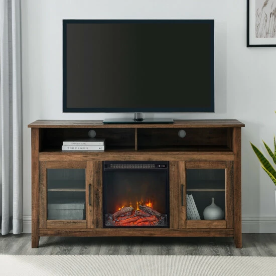 Top 10 ๐ Middlebrook Designs MIddlebrook 58-inch Highboy 2-Door Fireplace TV Console - Rustic Oak โค๏ธ 4 Top 10 ๐ Middlebrook Designs MIddlebrook 58-inch Highboy 2-Door Fireplace TV Console - Rustic Oak โค๏ธ - Image 2