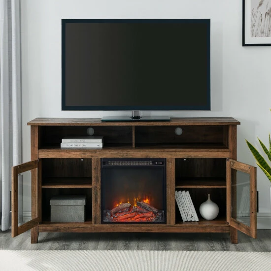 Top 10 ๐ Middlebrook Designs MIddlebrook 58-inch Highboy 2-Door Fireplace TV Console - Rustic Oak โค๏ธ 6 Top 10 ๐ Middlebrook Designs MIddlebrook 58-inch Highboy 2-Door Fireplace TV Console - Rustic Oak โค๏ธ - Image 4