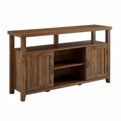 Best Pirce 🎁 Middlebrook Designs Middlebrook 58-inch Groove Door Highboy TV Console Dark Walnut 🎁 -Middlebrook Sales unnamed file 3279