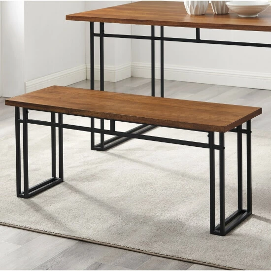 Best Sale ๐ฏ Middlebrook Designs Middlebrook 44-inch Modern Metal Leg Dining Bench Grey Hickory ๐ 4 Best Sale ๐ฏ Middlebrook Designs Middlebrook 44-inch Modern Metal Leg Dining Bench Grey Hickory ๐ - Image 2