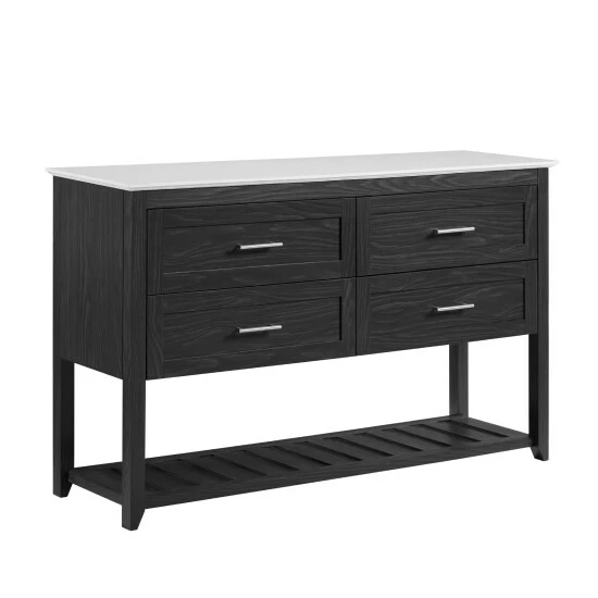 Coupon 🎁 Middlebrook Designs Middlebrook 4-Drawer Storage Buffet With Lower Shelf Graphite / White Faux Marble 💯 7 Coupon 🎁 Middlebrook Designs Middlebrook 4-Drawer Storage Buffet With Lower Shelf Graphite / White Faux Marble 💯 - Image 5