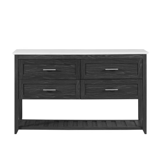 Coupon 🎁 Middlebrook Designs Middlebrook 4-Drawer Storage Buffet With Lower Shelf Graphite / White Faux Marble 💯 8 Coupon 🎁 Middlebrook Designs Middlebrook 4-Drawer Storage Buffet With Lower Shelf Graphite / White Faux Marble 💯 - Image 6