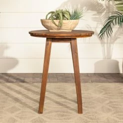 Top 10 โจ Middlebrook Designs Middlebrook 20-inch Round Acacia Wood Outdoor Side Table Dark Brown ๐