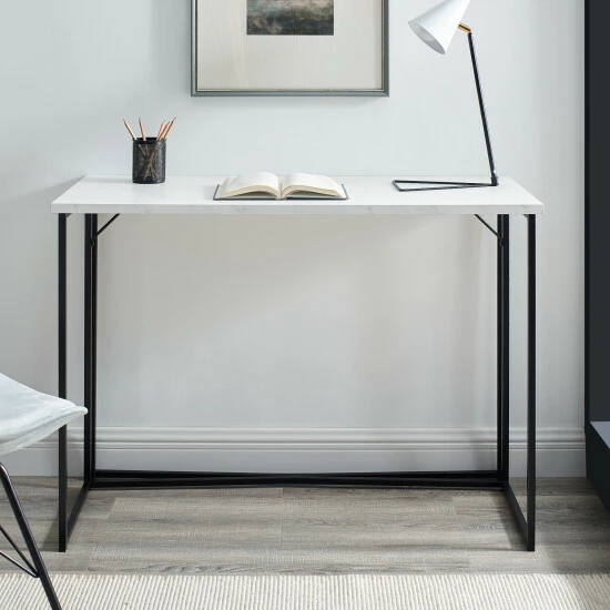 Buy ⭐ Middlebrook Designs Middlebrook Ipsen 42-Inch Modern Writing Desk White Faux Marble 🔔 9 Buy ⭐ Middlebrook Designs Middlebrook Ipsen 42-Inch Modern Writing Desk White Faux Marble 🔔 - Image 7