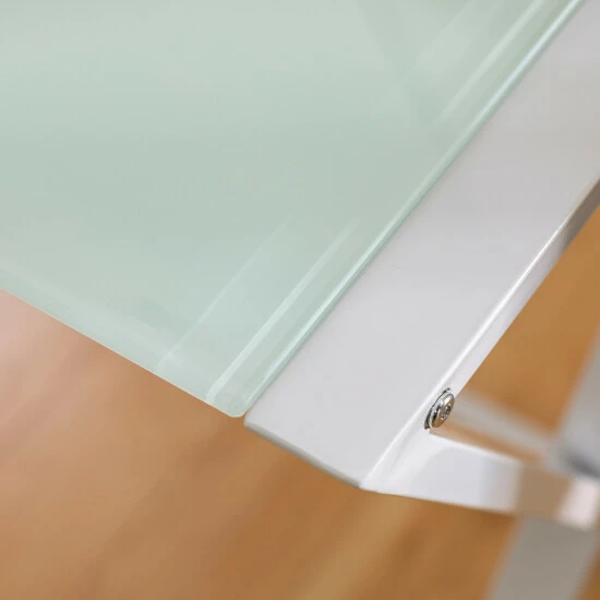 Best Sale ๐ Middlebrook Designs Middlebrook Hardy X-frame Metal And Glass Corner Computer Desk - White ๐ 5 Best Sale ๐ Middlebrook Designs Middlebrook Hardy X-frame Metal And Glass Corner Computer Desk - White ๐ - Image 3