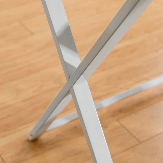 Best Sale ๐ Middlebrook Designs Middlebrook Hardy X-frame Metal And Glass Corner Computer Desk - White ๐ 6 Best Sale ๐ Middlebrook Designs Middlebrook Hardy X-frame Metal And Glass Corner Computer Desk - White ๐ - Image 4