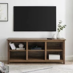 Promo 🎉 Middlebrook Designs Middlebrook Coastal Open Storage TV Stand Driftwood 🛒