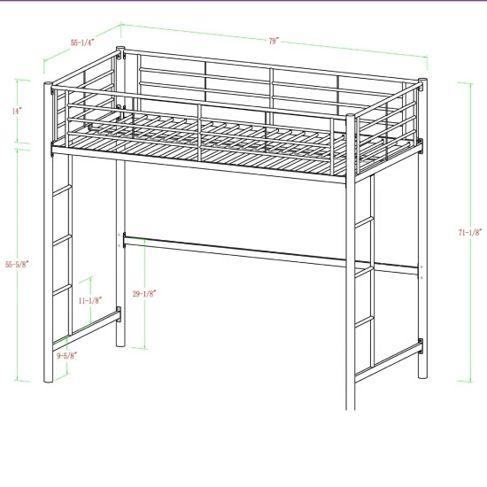Best reviews of ✨ Middlebrook Designs Middlebrook Abner White Metal Full Size Loft Bed ⌛ 8 Best reviews of ✨ Middlebrook Designs Middlebrook Abner White Metal Full Size Loft Bed ⌛ - Image 6