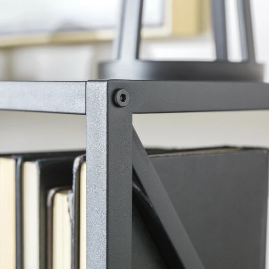 Outlet ๐ Middlebrook Designs Hattie 40-inch X-frame Bookshelf Driftwood / Black Metal ๐คฉ 9 Outlet ๐ Middlebrook Designs Hattie 40-inch X-frame Bookshelf Driftwood / Black Metal ๐คฉ - Image 7