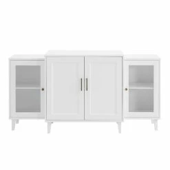 Budget 😀 Middlebrook Designs Middlebrook 4-door Breakfront Sideboard White 👍 -Middlebrook Sales unnamed file 355