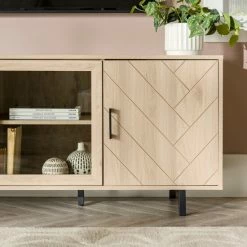 Best deal 🤩 Middlebrook Designs Middlebrook 70-Inch 4-Door Herringbone TV Console Birch 🤩 -Middlebrook Sales unnamed file 3555